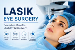 LASIK Eye Surgery procedure for vision correction and recovery