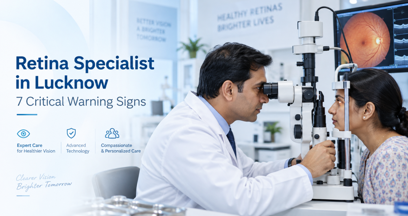 Retina Specialist in Lucknow examining a patient for retinal problems