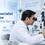 Retina Specialist in Lucknow examining a patient for retinal problems