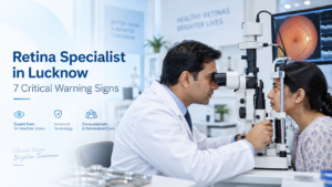 Retina Specialist in Lucknow examining a patient for retinal problems